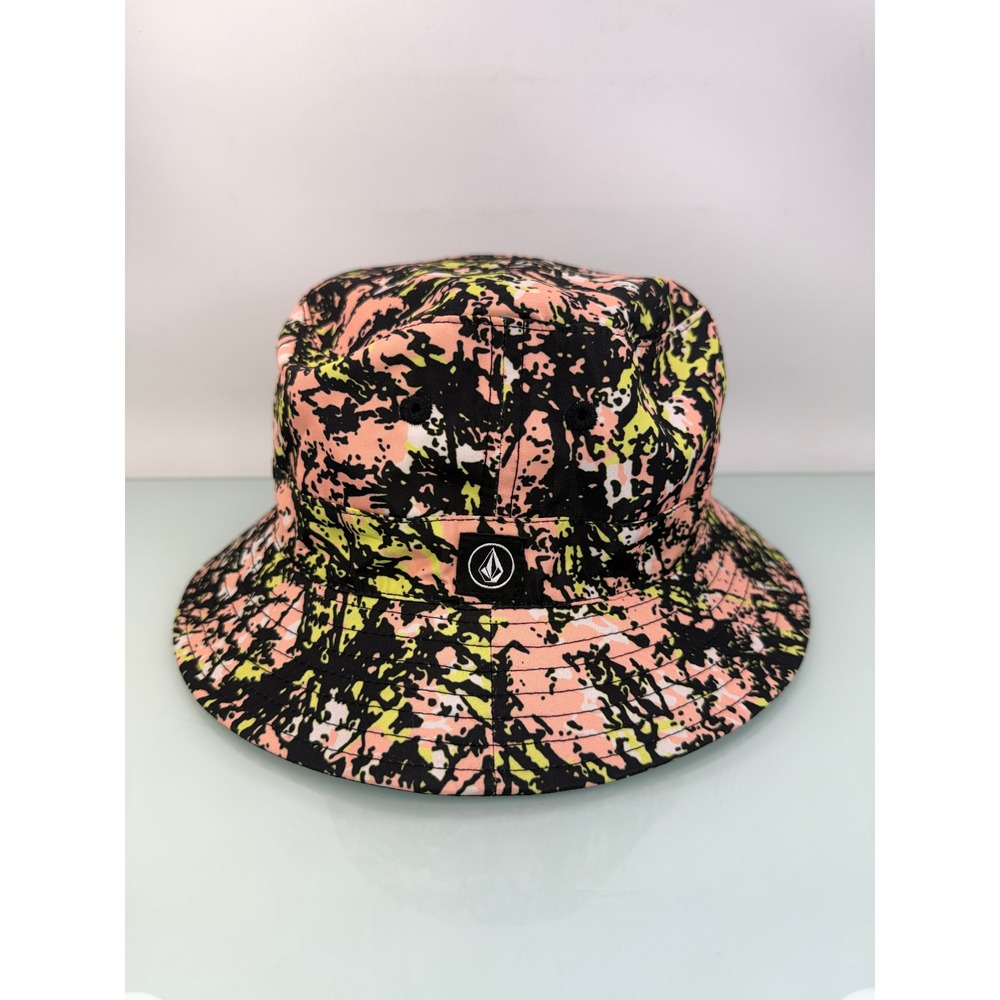 Volcom Stone Hour Reversible Bucket Hat Black OS New Unisex skate surf y2k